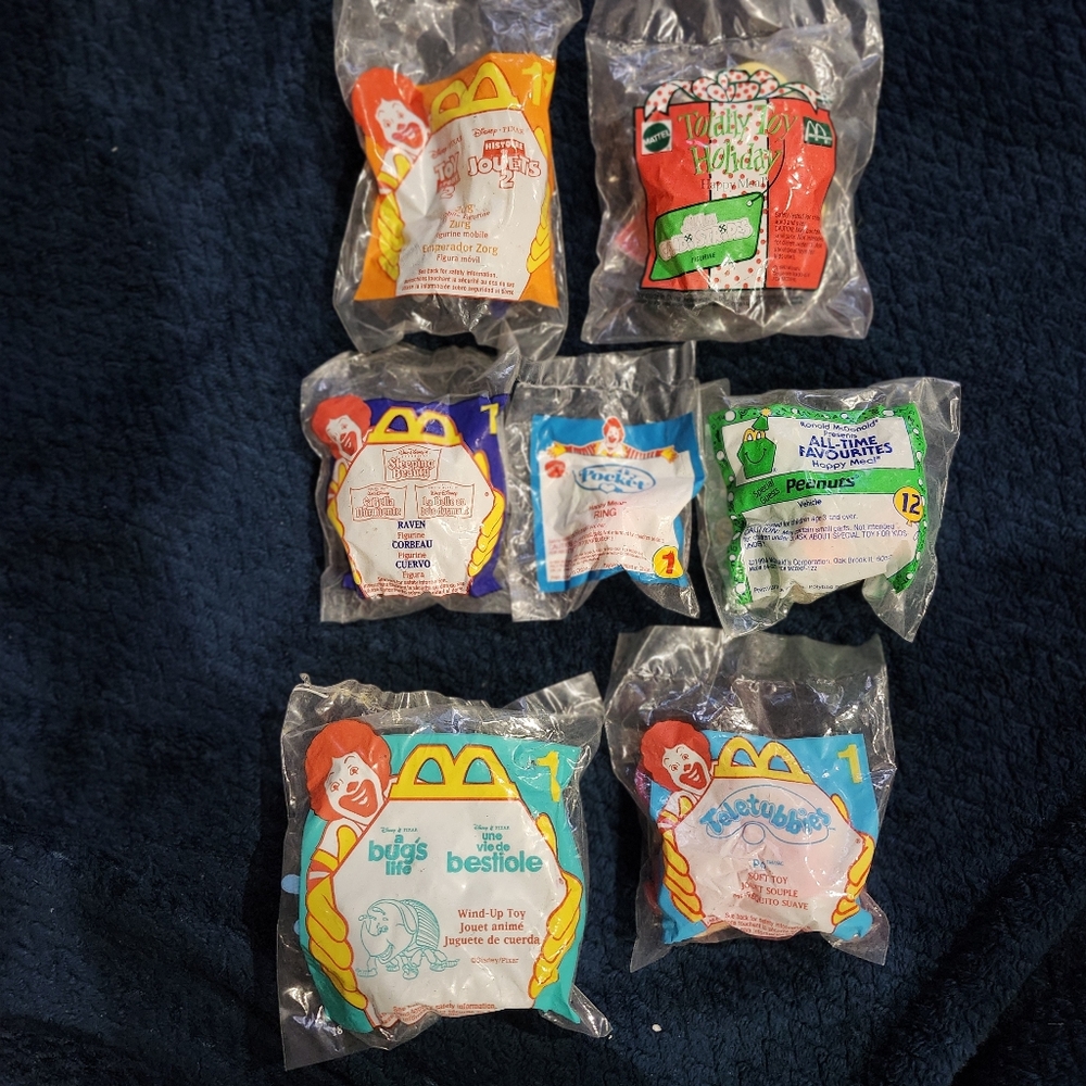 McDonald's Collectible Toy Pack From 1990s Set Of 7